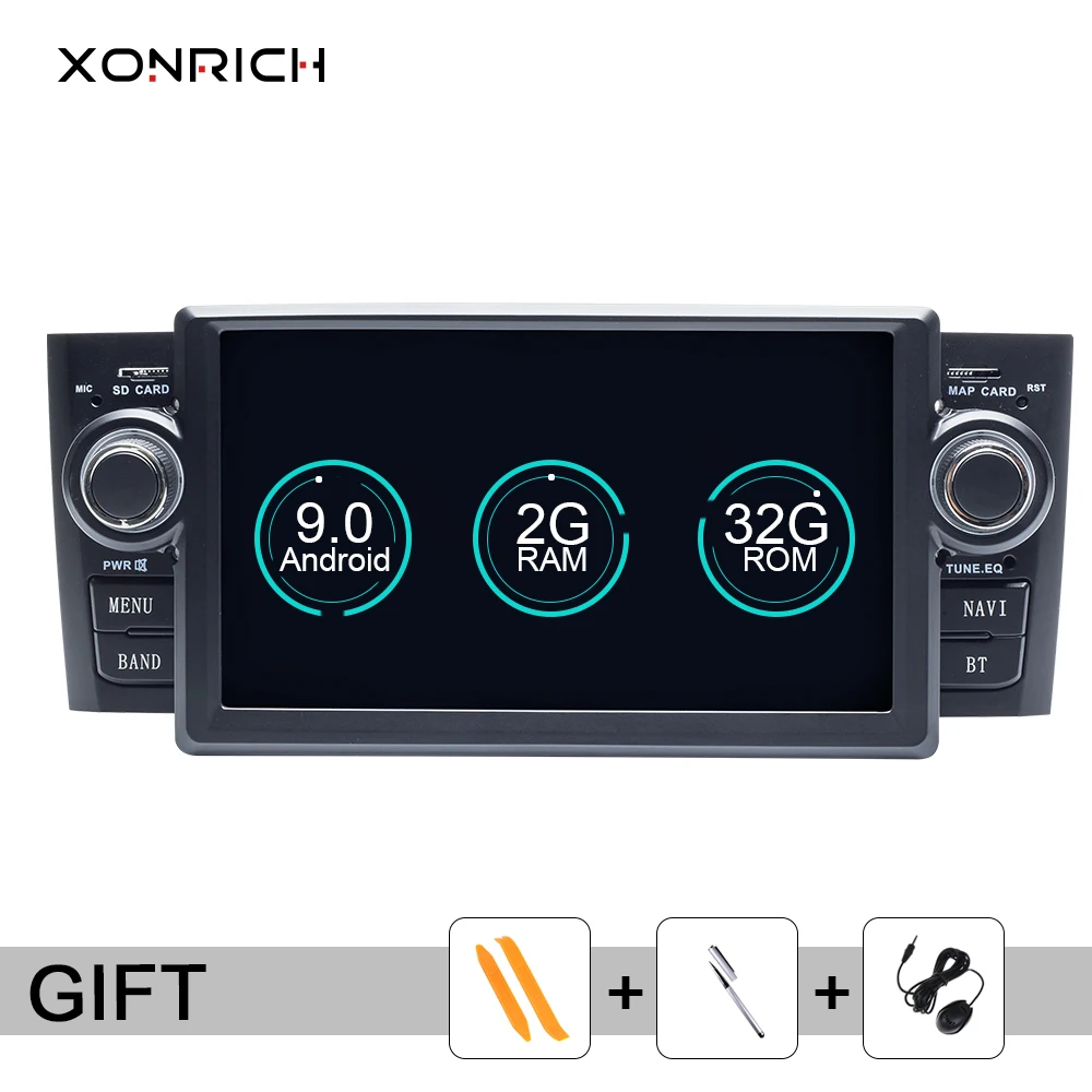 2 Din Android 9 0 автомобильный Радио dvd-плеер для Fiat/Grande/Punto/Linea 2007-2012 GPS Navi сенсорный