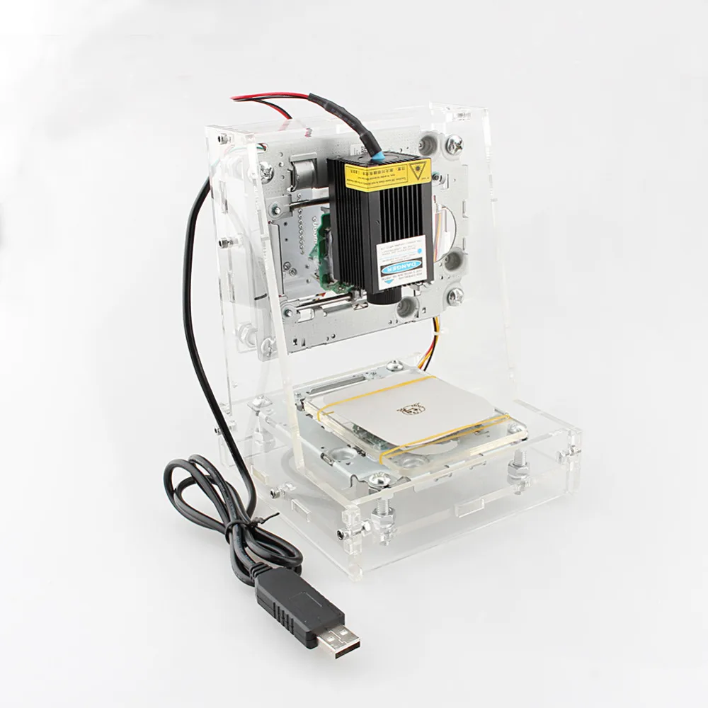DIY Mini USB Laser 300mW Engraving Machine Carving Logo Picture Marking Printer