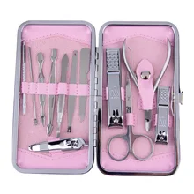 2016 12pcs Pedicure Manicure Set Nail Cuticle Clippers Cleaner Grooming Kit