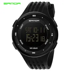 Сандалии 2018 Военная Униформа спортивные часы Для мужчин Часы лучший бренд класса люкс электронный светодиодный цифровой наручные часы для
