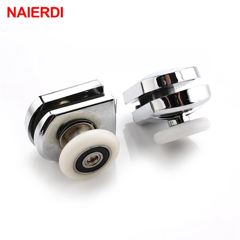 naierdi corredores de chuveiro roda chuveiro aco polias substituicao para ferragem banheiro 05