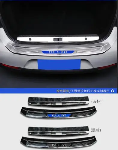 For Peugeot new 308 rear guard plate new generation 308 trunk guard plate logo special for new 308 threshold bar