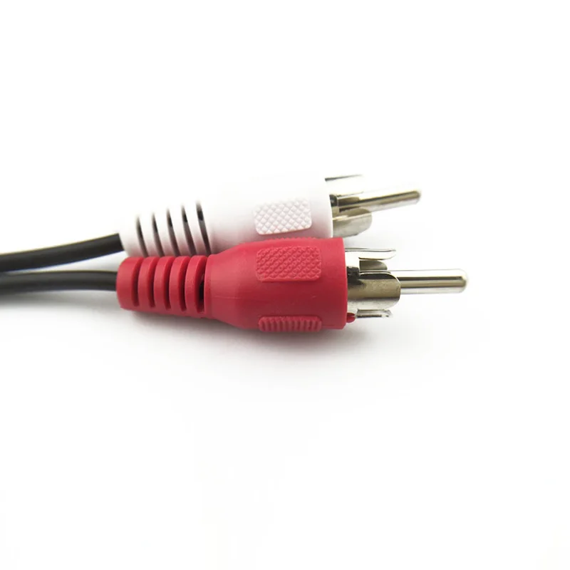 CCTV Dual RCA Cable Stereo Audio Video Adapter 3.5mm Cable Double Female Jack To 2RCA Male Socket 3.5 Y Plug Converter