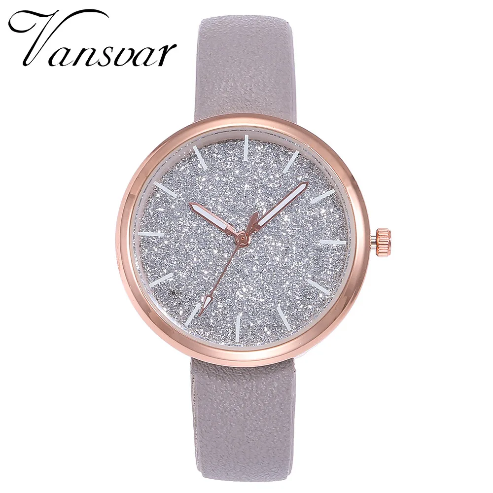

Vansvar Brand Exquisite Simple Style Women Watches Luxury Fashion Quartz Wristwatches Drop Shipping Woman Clock montre femme Df#
