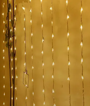 

320LED bulbs water flow snowing effect curtain led waterfall string Light 3M*3M f/Christmas Xmas Wedding Party Background garden