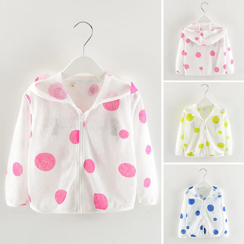 Sun protection clothing for children Children's fashion dot sun