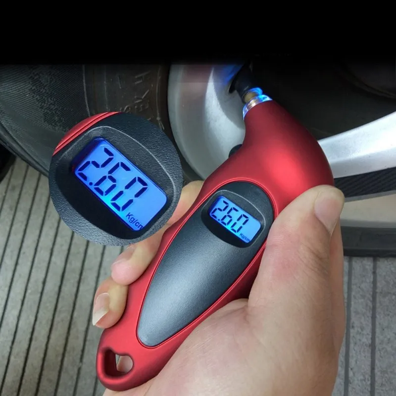 

Car Tire Pressure Gauge Backlight High-precision Digital Tire Pressure Monitoring Car Bike Motorcycle Tire Pressure Gauge