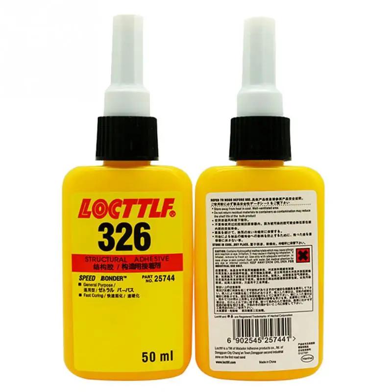 Pegamento Universal multiusos para metal y vidrio, adhesivo de secado rápido instantáneo, 326 de larga duración, sin contaminación, 50ml ► Foto 2/6