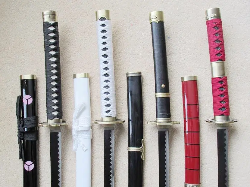S2698 Аниме ONE PIECE SHUSUI WADO ICHIMONJI YUBASHIRI SANDAI KITETSU SWORD BLACK HAMON 41 &quotLOT 4 | Игрушки и хобби