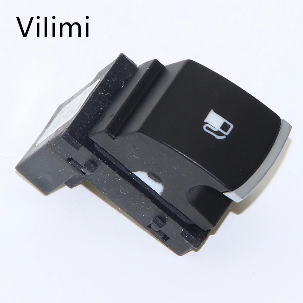 ViIimi 1Pcs OEM Chrome Fuel Tank Door Release Switch Button For VW