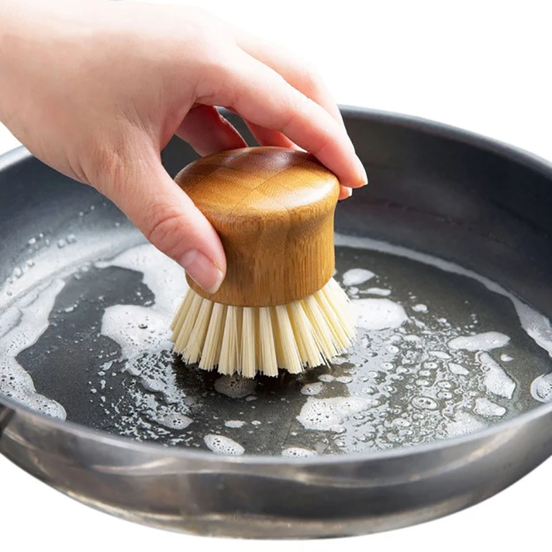 Кухонная креативная бамбуковая ручка чистящая щетка для мытья посуды миска горшок щетка бытовые кухонные чистящие инструменты