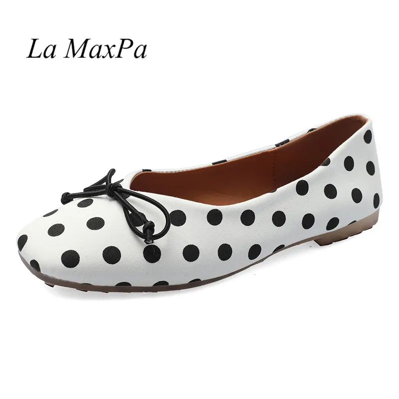 

New Women Flats Shoes Bowknot Square Toe Cotton Fashion High Quality Basic Flat Slip On Ladies For Office Boat Ballet Shoes