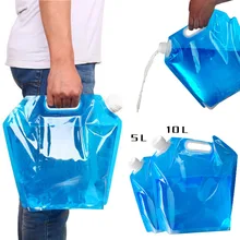 5l/10l dobrável ao ar livre dobrável saco de água potável carro portador de água recipiente para acampamento ao ar livre caminhadas piquenique churrasco
