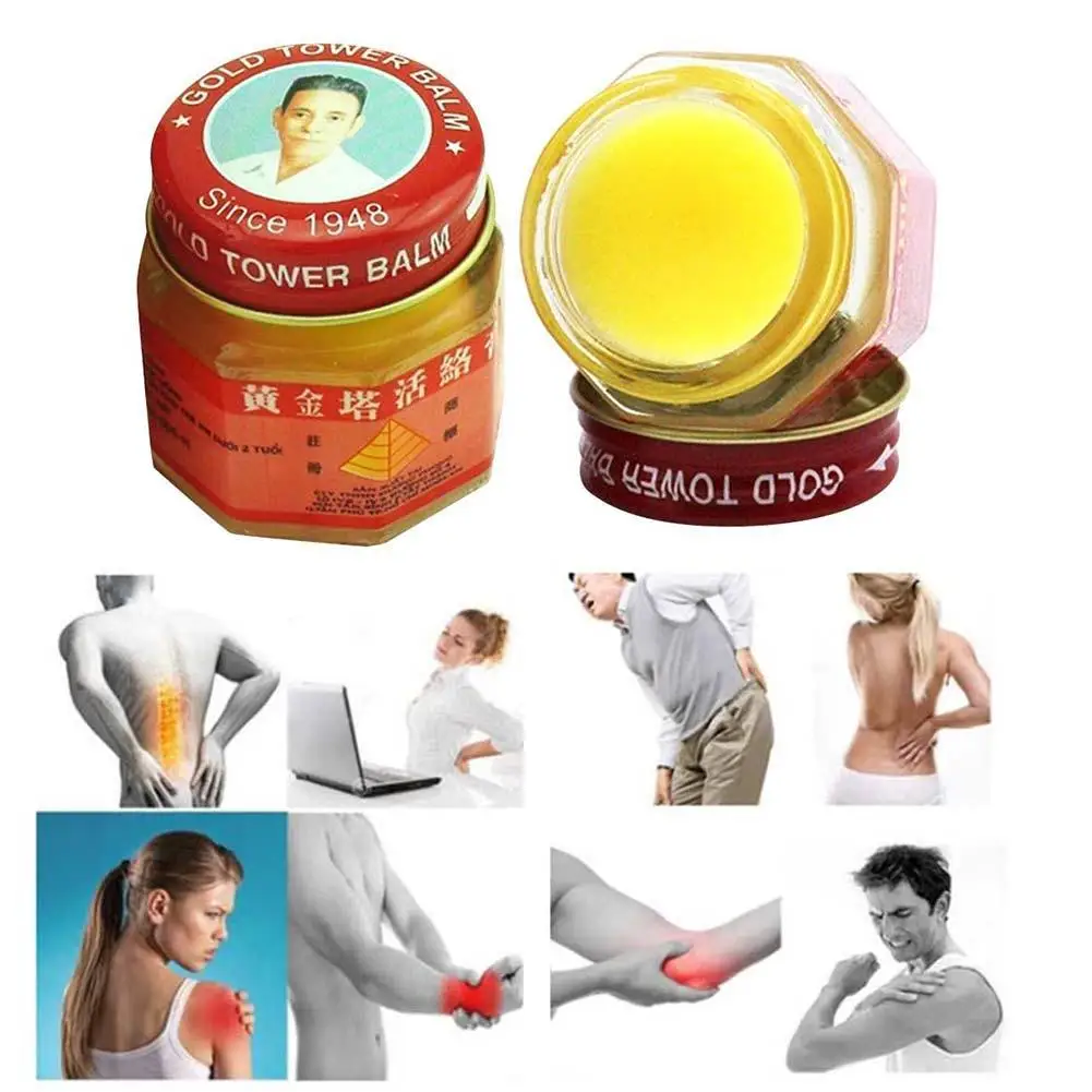 

Pain Cream Vietnam Gold Tower Balm Active Cream 20g Relieving Muscle Aches Joints Rheumatism Detumescence Ointment Active Cream
