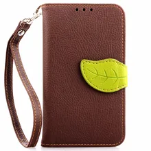 Elegant Leaf Design PU leather Wallet Case For Nokia Lumia 630 N630 Wallet Card Holder stand Flip Mobile Phone Bags cover