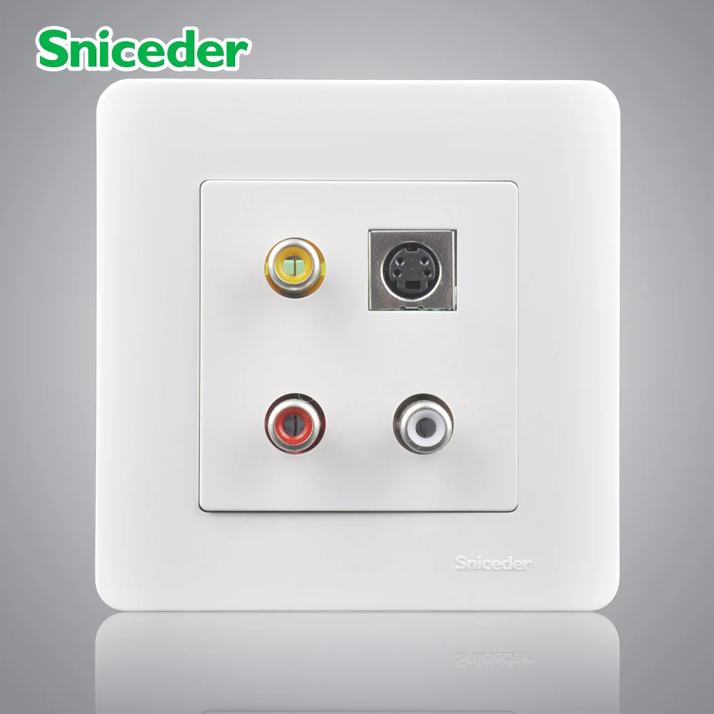 Scinder AV+S audio/video socket, the socket switch panel audio Socket s