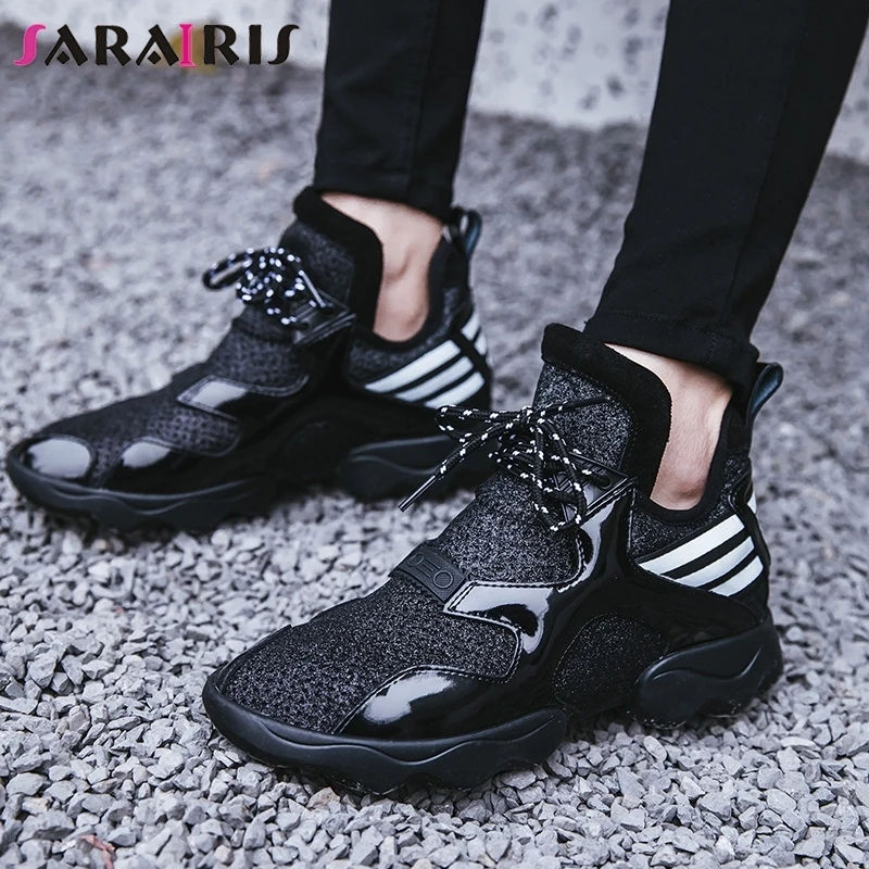 SARAIRIS/2019 г. Новые брендовые весенние кроссовки на плоской платформе в уличном