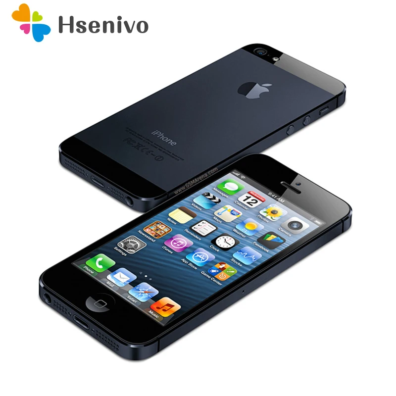 Дешево Горячая Распродажа Оригинальный Iphone 5 A5 заводской разблокированный мобильный телефон iOS двухъядерный 1G RAM 16GB 32GB 64GB ROM 4,0 8 Мп камера WIFI 3G font b GPS b font