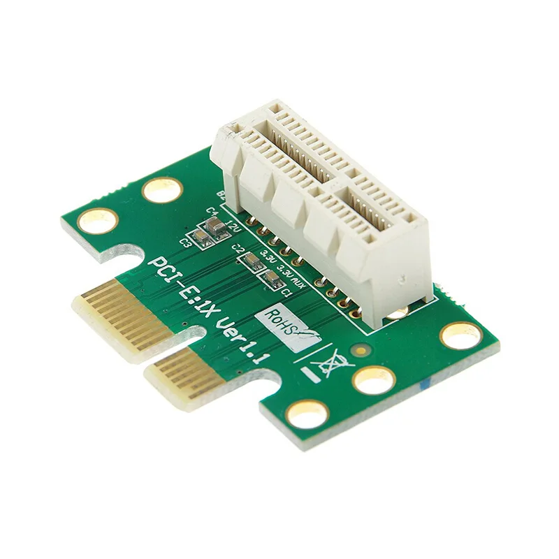 PCI-E PCI Express X1 Adapter Riser Card PCI E PCIE X1 to X1 Slot Converter  Card 90 Degree For 1U Server Chassis Wholesale