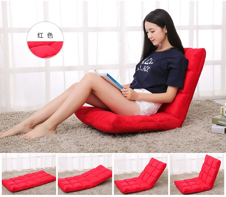 

Living Room Single Sofa Tatami Small Sofa Chair Folding Bed Chair Floating Window Floor Chair Chaise Lounge for Agents