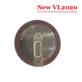 

(5pcs/lot )VL2020 3V 20mAh coin type rechargeable 90 degrees fillet lithium button cell battery for BMW Car