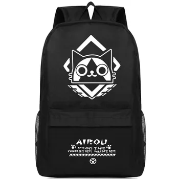 

Monster Hunter School Backpack Satchel Student School Bags Travel Shoulder Backpack Girls Boys Bag Pack Backbag