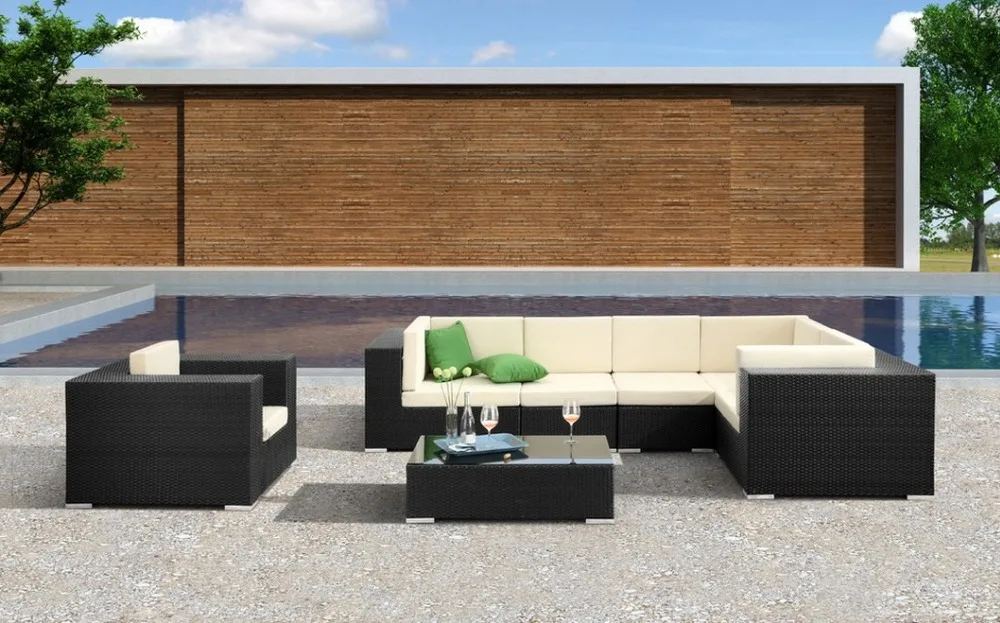 Sofa Furniture Living Room Mateus Outdoor Wicker 6 pc Modular Sectional | Мебель