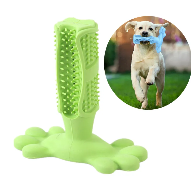 

Dog Toothbrush Pet Chewing Dental Toys Pets Oral Care Dog Brushing Stick Rubber Doggy Teeth Cleaning Bite Toy Puppy Products