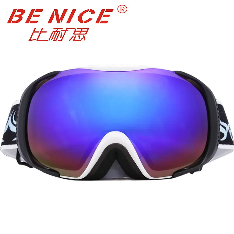 Benice brand Cool Snow Goggles Windproof 100 UV 400 Motorcycle Snow