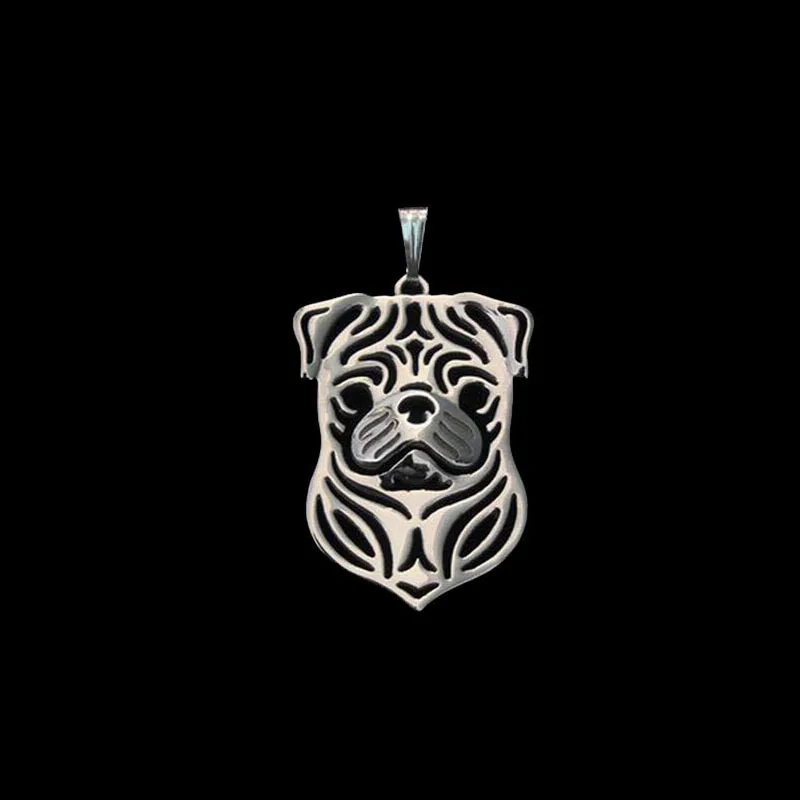 

2019 Fashion Style Metal Pug Dog Pendants Women's Alloy Jewelry Dog Pendants