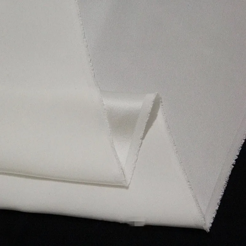 25 мм шелковая атласная ткань чистый шелк тутового шелкопряда белый цвет 5 метров для тестирования образцов