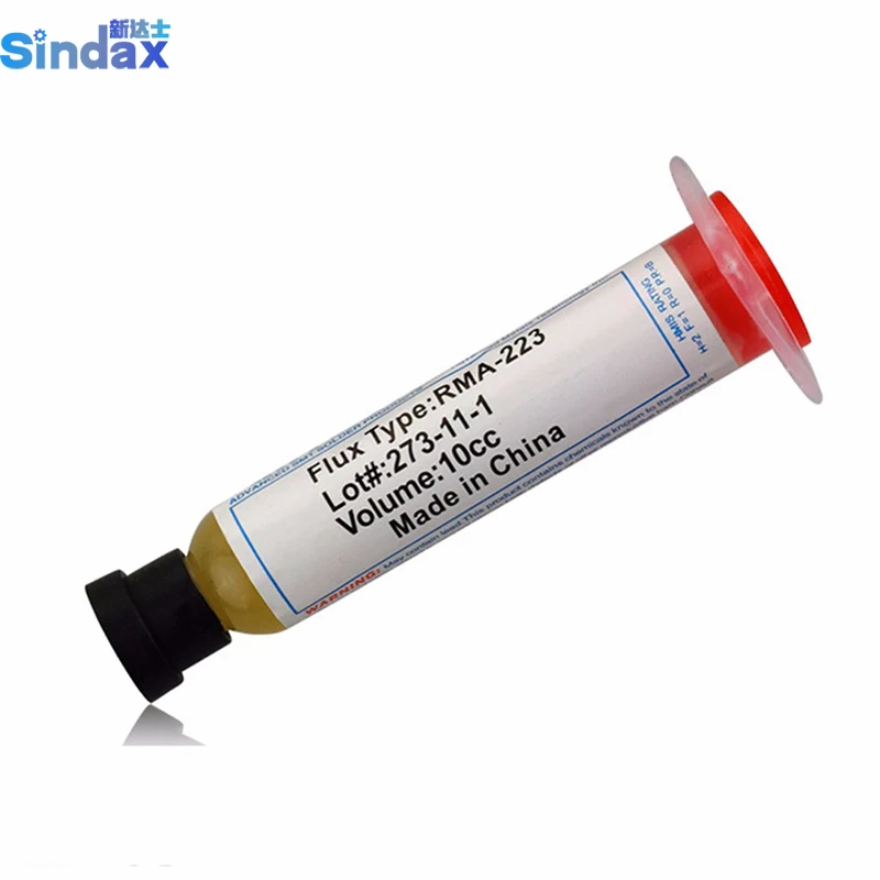 Sindax DIY паяльная паста 10cc Flux Grease RMA223 RMA 223 для чипов компьютеров телефонов LED BGA SMD PGA