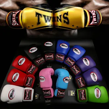 

8oz-14oz Twins special boxing gloves/mittens thickened training Sanda/dozen sandbags glove punching gloves Fighting Boxeo Gloves