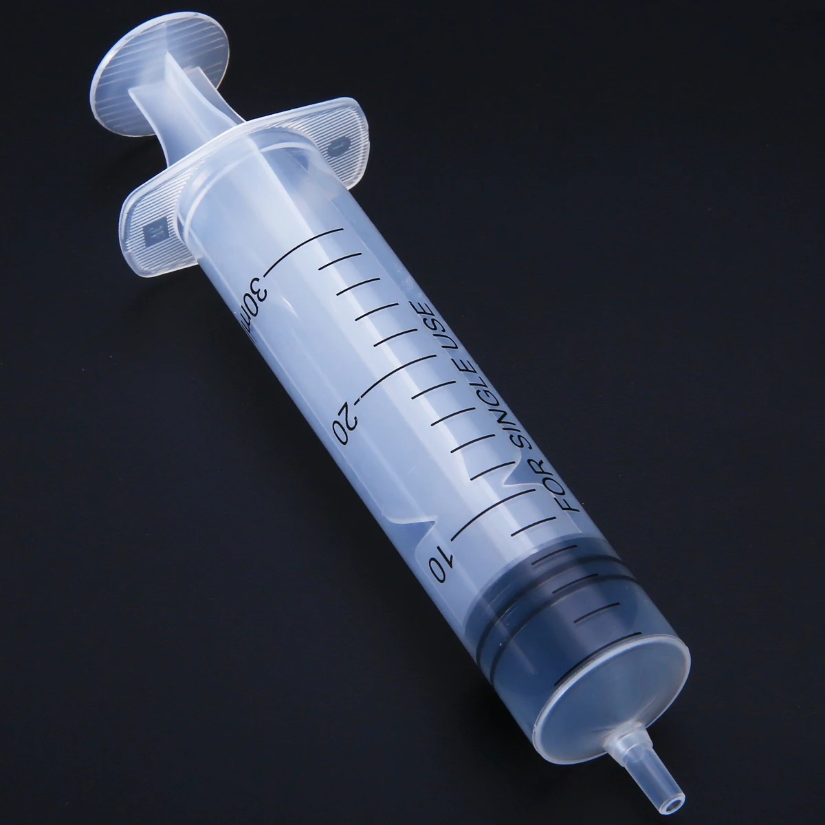 30ml Plastic Syringe With Cover Measuring Nutrient Hydroponics Transparent Syringe for Industrial Tool
