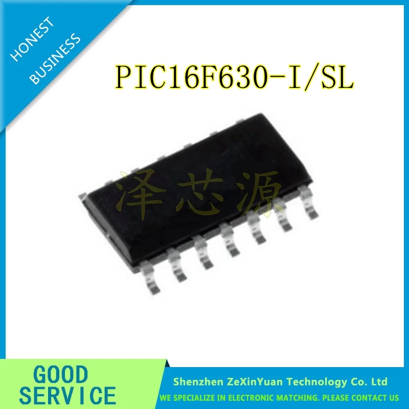 20 шт./лот PIC16F630-I/SL PIC16F630 лапками углублением SOP-14 IC