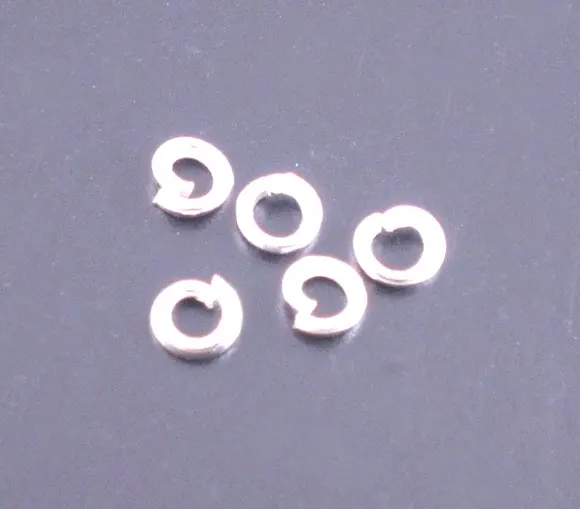 

Alloy Opened Jump Rings Round Silver Plated 3mm( 1/8") Dia, 1000 PCs new