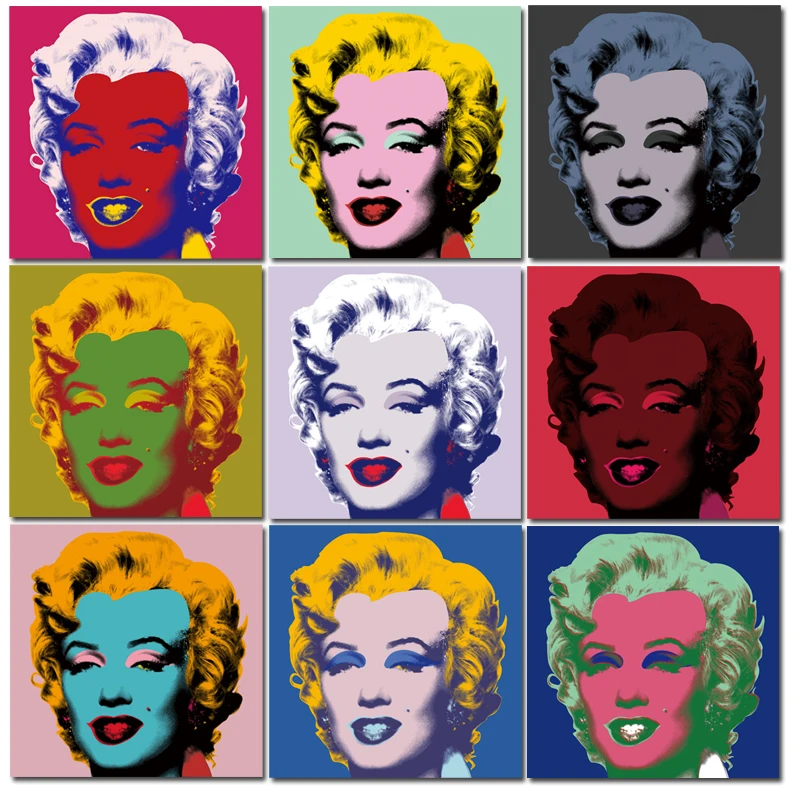 Aliexpress.com: Compre Andy warhol Marilyn Monroe cartaz da lona cópias