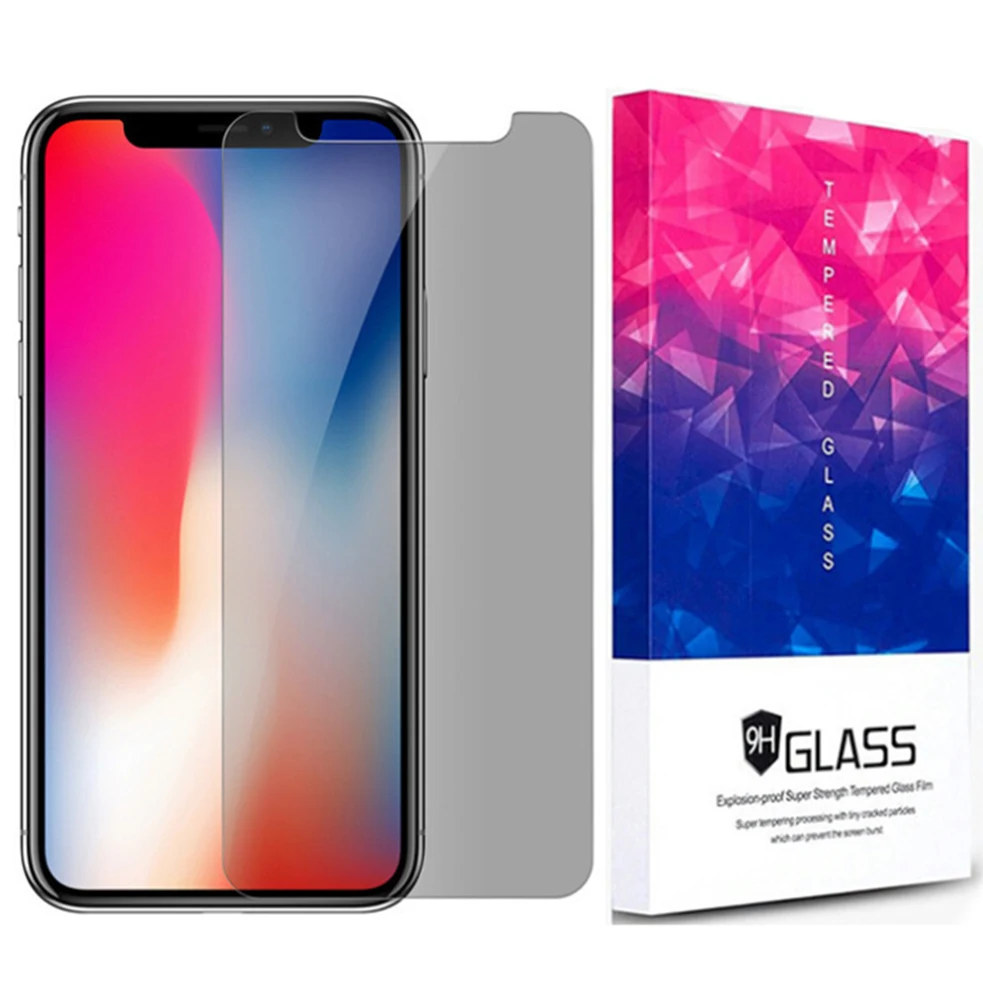 9H AntiSpy Privacy Tempered Glass For Apple iPhone XS MAX XR X 8 6S 6 7