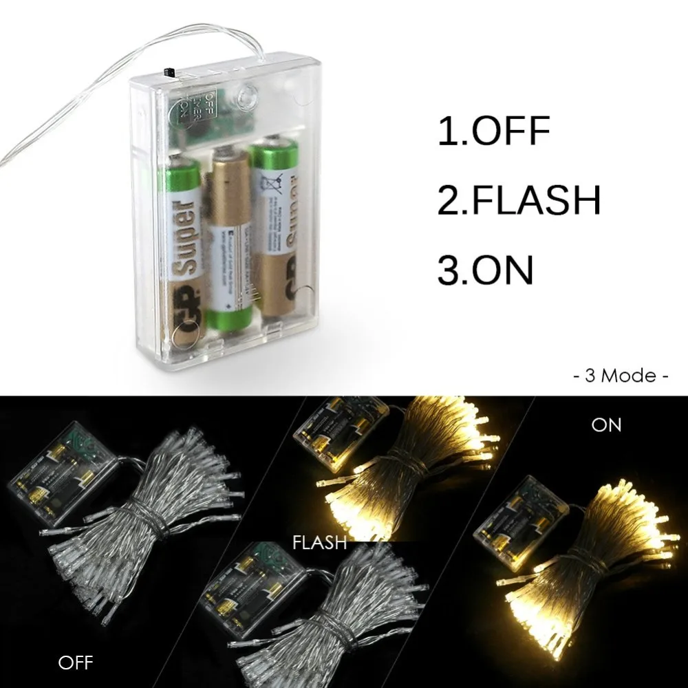 5 м/10 м светодиодный гирлянда с зажимом для фотосъемки, сказочные огни, гирлянда на батарейках для помещений, рождественские украшения, вечерние, свадебные, рождественские