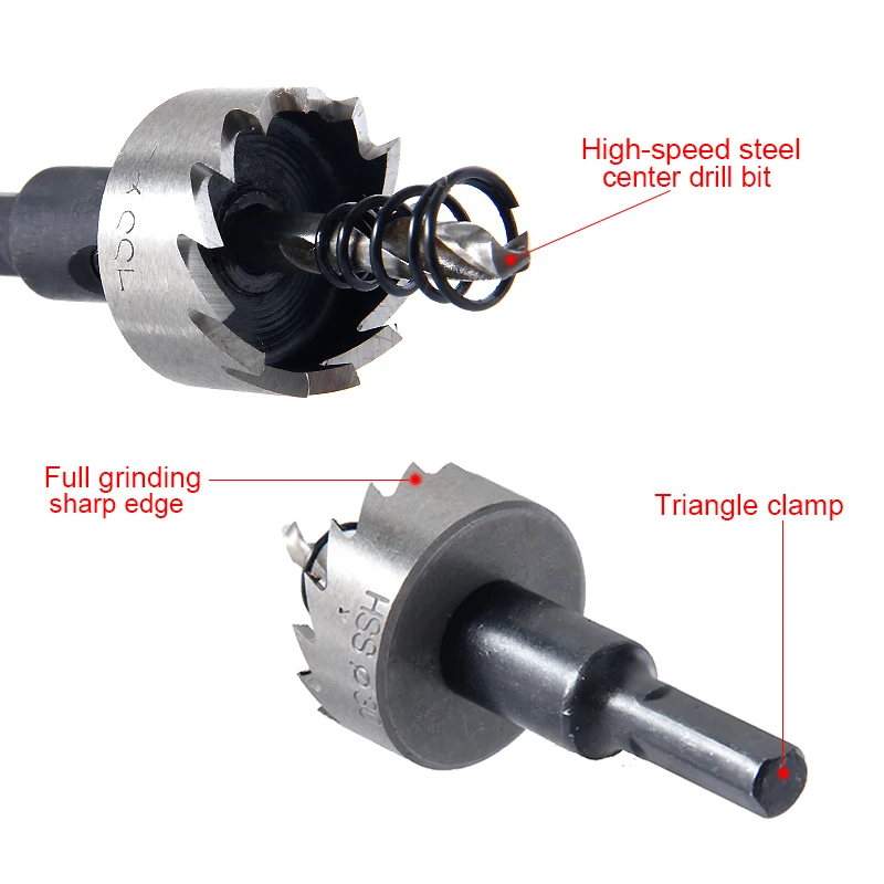 16-35 мм сверла для металла HSS отверстие пилы набор сверл для нержавеющей стали медь металла сверла инструменты 1 шт