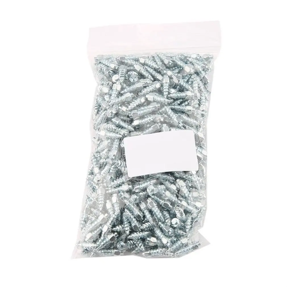

Newest 500PCS Universal Car Tires Studs Screw Winter Snow Spikes Wheel Tyres Snow Chains Studs for Car Vehicle Truck Tire