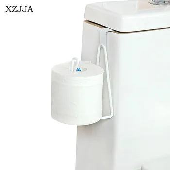 

XZJJA 1PCS Iron Art Toilet Tissue Holder Hanging Bathroom Roll Paper Shelves Towel Storage Rack Kitchen Cabinet Door Hook Holder
