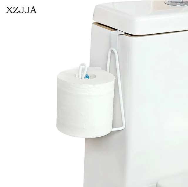 Best Price XZJJA 1PCS Iron Art Toilet Tissue Holder Hanging Bathroom Roll Paper Shelves Towel Storage Rack Kitchen Cabinet Door Hook Holder