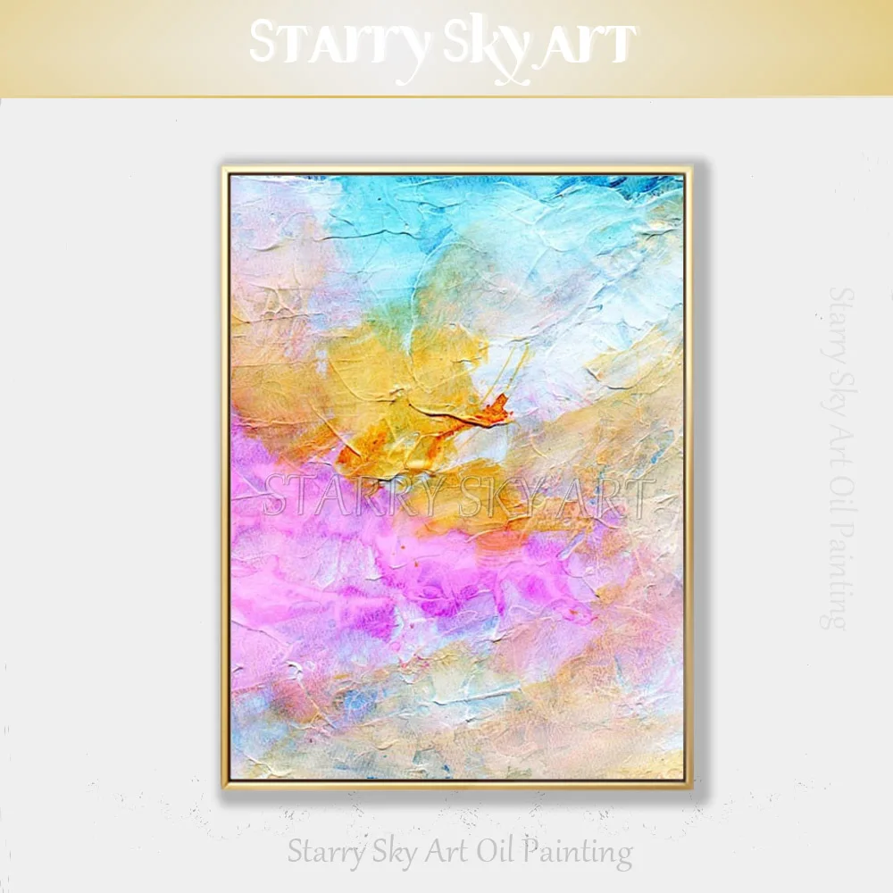 

Gifted Artist Hand-painted High Quality Colorful Abstract Oil Painting on Canvas Pop Fine Art Rich Colors Abstract Oil Painting