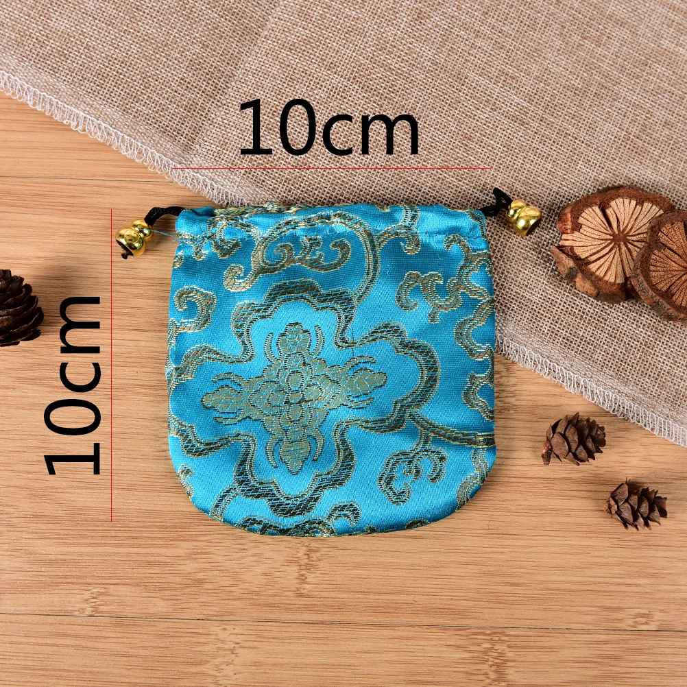 10PCS Drawstring Bags Jewelry Display Mini Coin Purses Women Jewelry Bag Chinese Silk Embroidery Packaging bags