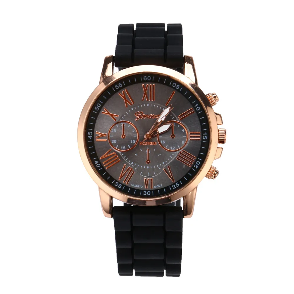 

Creative NEW Watch Women Roman Numerals Silicone Jelly Gel Quartz Analog WristWatches Quartz Watch relogio feminino SROPSHIPPING