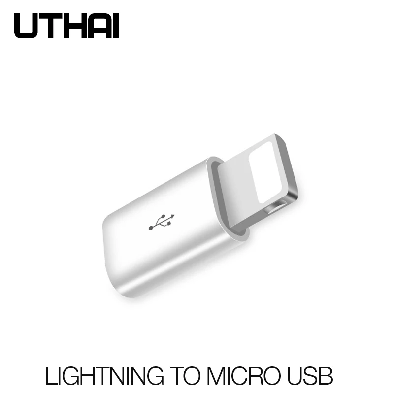 

UTHAI C29 Mini Micro USB To Lighting 8 Pin OTG Adapter For iphone 11 X XS XR 6 7 8 Plus Sync Charger otg Converter