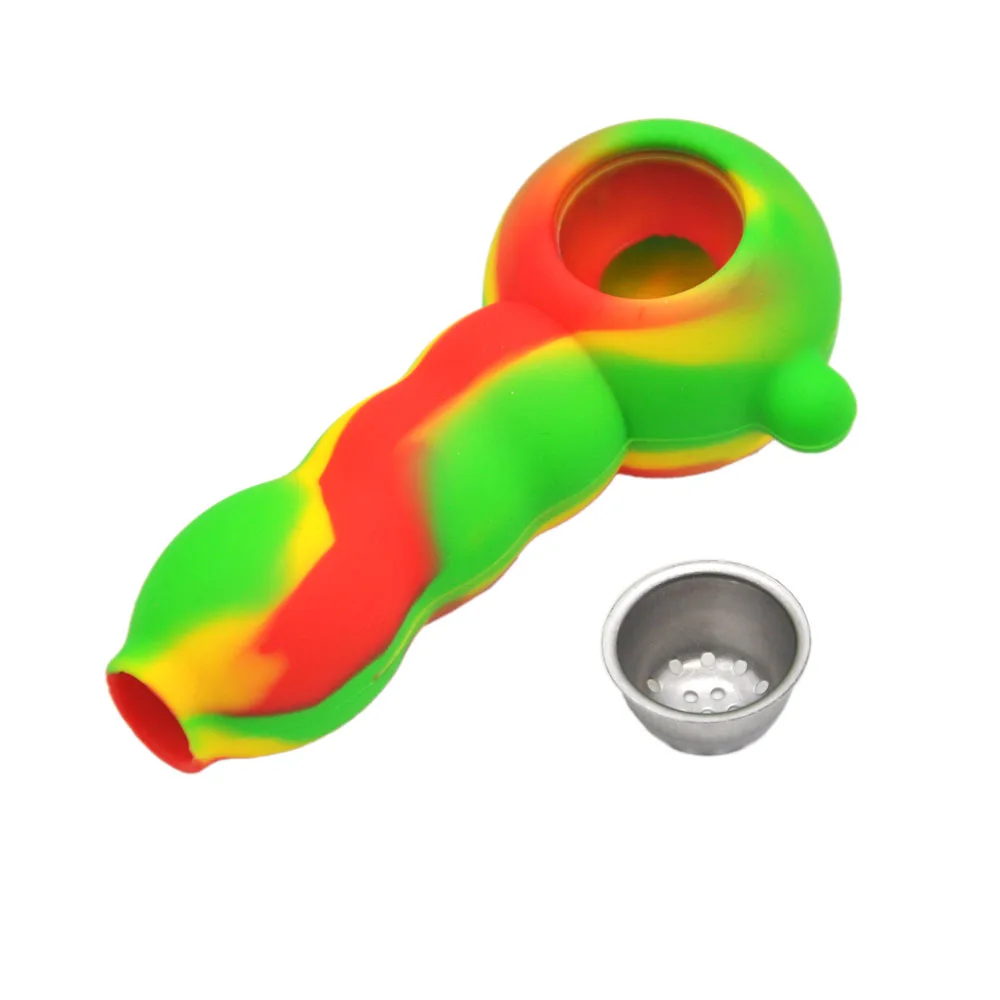 Silicone Tobacco Pipes Silicone Smoking Pipes VS Glass Water