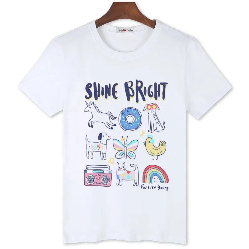 BGtomato Shine bright cute t shirt for men special offer personality