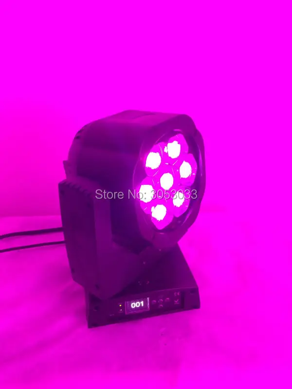 2 шт./лот Zoom RGBW 4в1 Little Bee Eye Led Moving Head Light 7x12w small bee eye led moving head wash zoom | Освещение